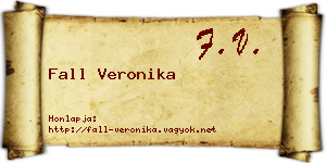 Fall Veronika névjegykártya